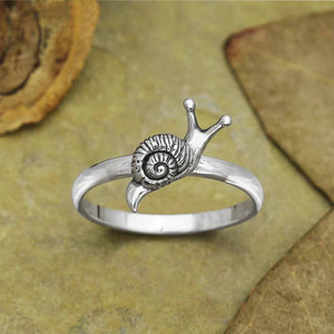 Sterling Silver Tiny Snail Ring Sterling Silver Tiny Snail Ring