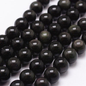 8mm Rainbow Obsidian Bead Strand – Grade AAA 8mm Rainbow Obsidian Bead Strand – Grade AAA
