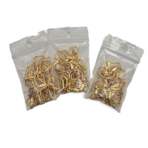 Gold Latch Back Earring Wires – 36 Pieces, Base Metal Gold Latch Back Earring Wires – 36 Pieces, Base Metal