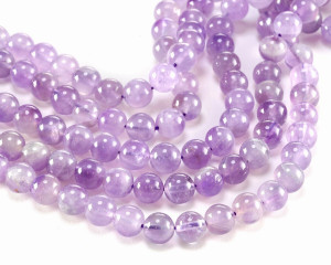 6mm Amethyst Beads – Round, Light Purple, Sold by the Strand 6mm Amethyst Beads – Round, Light Purple, Sold by the Strand