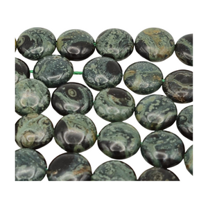 12mm Kambaba Jasper Coin Bead Strand – Natural Gemstone, Sold by the Strand 12mm Kambaba Jasper Coin Bead Strand – Natural Gemstone, Sold by the Strand