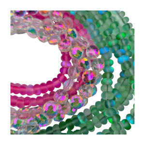 Mermaid Rondelle and Crystal Bead Collection – Sold by the Strand