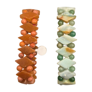 Aventurine Stretch Bracelet – Choose Green or Orange