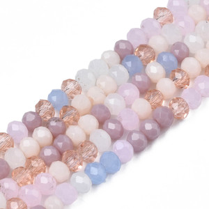3mm Chinese Crystal Faceted Rondelle Bead Strand – 13 Inch Strand