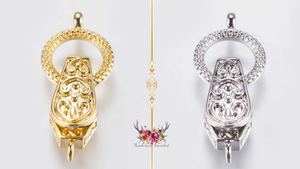 Fold-Over Magnetic Clasp – Gold or Platinum Finish, Sold Individually