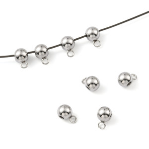 Stainless Steel Bail Connectors – 304 Tarnish Resistant Loop Bails, Sold in 20 Piece Packs