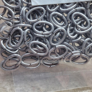 6mm Titanium Oval Jump Rings- 144 pcs/Pack
