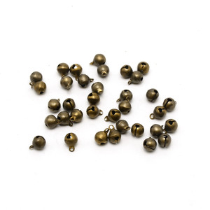 Brass Bell Charms - Antique Bronze - Pack of 10