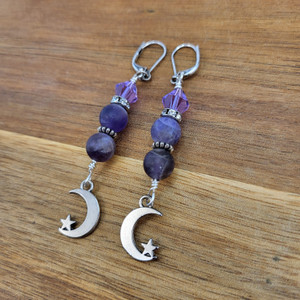 Amethyst Moonlight Earrings