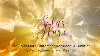The Solar Flare Statement Necklace: A Burst of Radiance, Energy, and Meaning