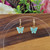 Blue Butterfly Earrings