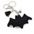 Black Rhinestone Bat Keychain/Purse Charm
