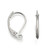 Stainless Steel Latch Back Earring Wires- 20pcs