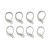 Stainless Steel Latch Back Earring Wires- 20pcs