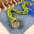 Positive Transformation Charm Necklace: Peridot and Fossilized Shark Tooth