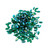 Emerald AB Czech Glass Rizo Beads