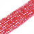 Grapefruit Red AB Chinese Crystal Rondelle Bead Strand- 2 Sizes Grapefruit Red AB Chinese Crystal Rondelle Bead Strand- 2 Sizes