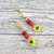 Christmas Clay Earrings Yellow Holly Christmas Clay Earrings Yellow Holly