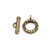 Decorative Gold Toggle Clasps