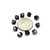 8mm Bicone Hematite Swan Crystal Bead Pack