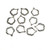 Antique Silver Flower Chandelier Findings-10pcs