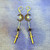 Celestial Dagger Moon Earrings