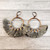 Grey Multi Tassel Earrings Grey Multi Tassel Earrings
