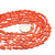Faux Coral Triangle Bead Strand