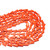 Faux Coral Triangle Bead Strand
