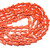 Faux Coral Triangle Bead Strand