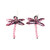 Spirit Messenger Earrings- Pink and Black Spirit Messenger Earrings- Pink and Black