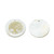 30mm Assorted Round Shell Pendant Pair with Gold Pattern