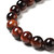6mm Round Dyed Red Tiger's Eye Bead Strand