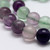 6mm Rainbow Fluorite Bead Strand
