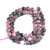 6mm Faceted Flat Round Natural Rhodonite Bead Strand