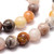 8mm Natural Bamboo Leaf Agate Bead Strand