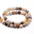 8mm Natural Bamboo Leaf Agate Bead Strand