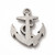 Stainless Steel Rope and Anchor Pendant Pair