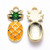 Pineapple Enamel Charm – Sold by the Pair Pineapple Enamel Charm – Sold by the Pair
