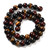 8mm Tiger Eye Bead Strand – Dyed Red and Brown- Grade AB+
