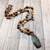 Earthbound Harmony Red Creek Jasper Necklace – Hand-Knotted on Red Brown C-Lon