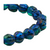 6mm Faceted Melon Emerald with Metallic Blue Finish – Sold by the Strand