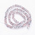 6mm Pink Half-Silver Chinese Crystal Rondelle Beads – Faceted, Sold by the Strand