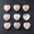 Natural Rose Quartz Heart Pocket Stone – Sold Individually NOT DRILLED
