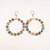Painted Horizon Tiger’s Eye Hoop Earrings