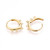 Gold Hoop Huggie Earring Finding – 5 Loops- Sold by the pair.