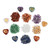 7 Chakra Natural Mixed Gemstone Heart Ornament – Reiki & Meditation Gift
