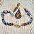 Blue Nomad Talisman- African Trade, Lapis, and Coral