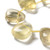 Natural Lemon Quartz Beads – Teardrop Top Drilled, 22.5~26mm, Sold by the Strand or Individually
