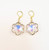 Golden Prism Snowflake Earrings